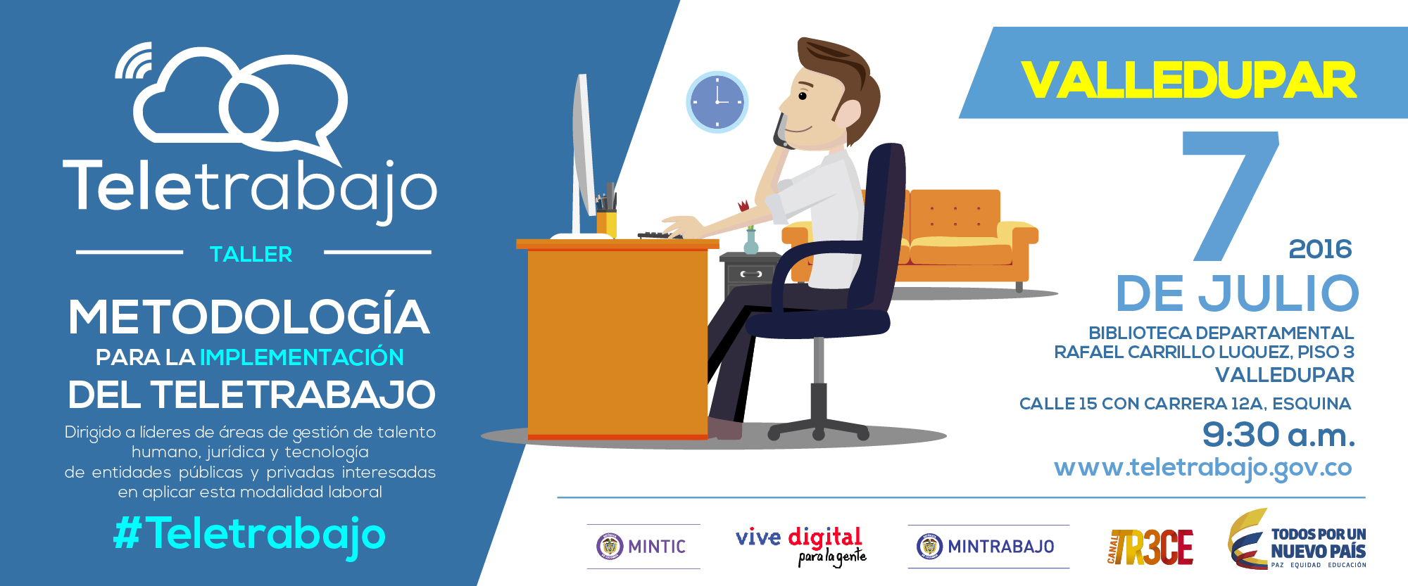 TALLER DE TELETRABAJO EN VALLEDUPAR