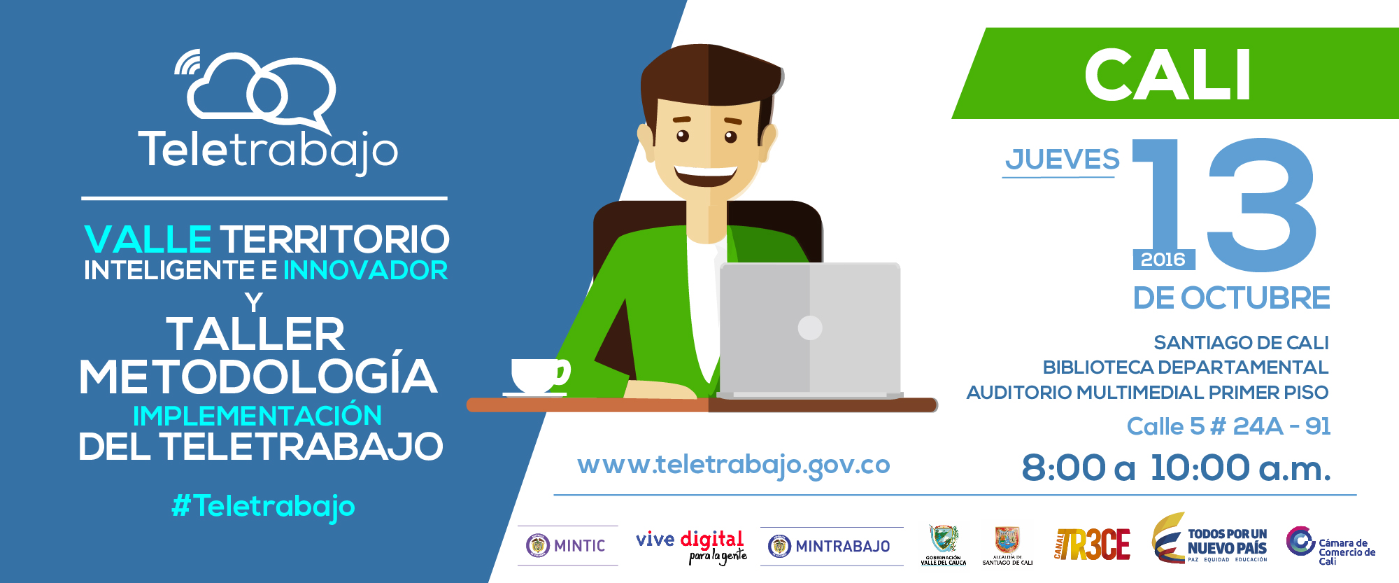 Ministerios TIC y del Trabajo realizarán taller gratuito de teletrabajo en Cali