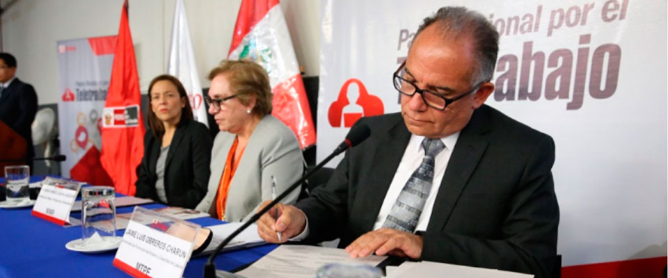 PERÚ FIRMA PACTO NACIONAL POR EL TELETRABAJO