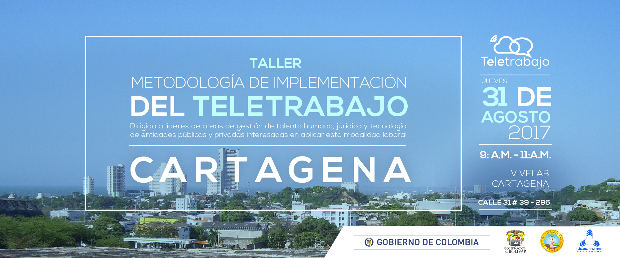 Pequeñas, medianas y grandes empresas de Cartagena podrán capacitarse para el Teletrabajo