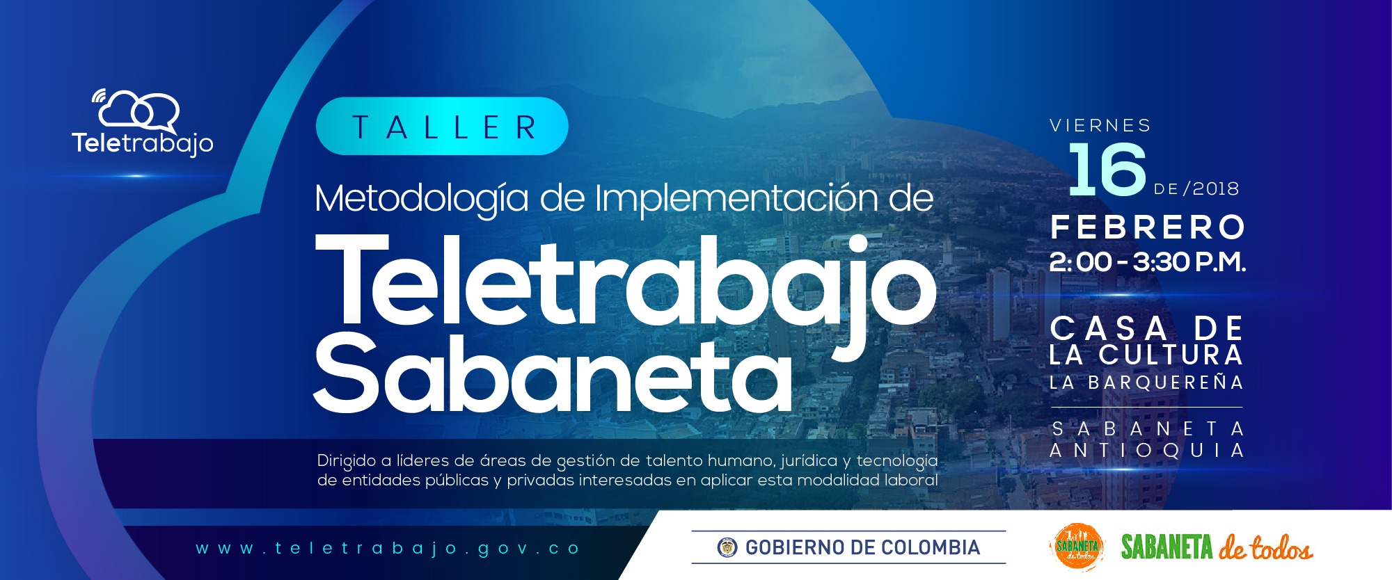 Taller Metodología Teletrabajo en Empresas en Sabaneta