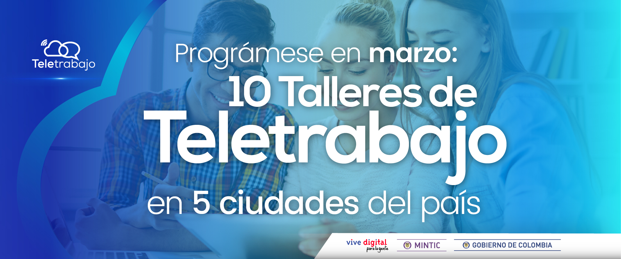 Prográmese con los talleres de Teletrabajo para marzo