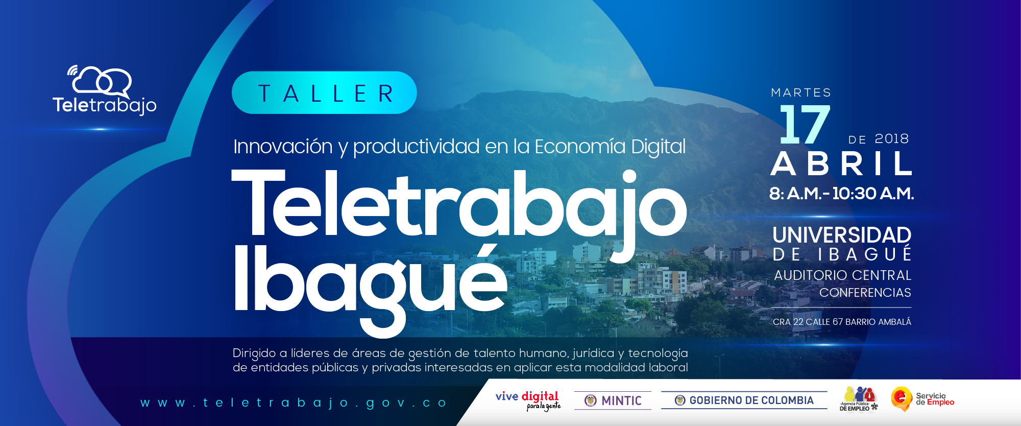 Talleres de Teletrabajo para el Tolima