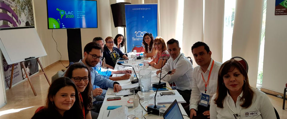 Colombia asume la Presidencia del Grupo de Teletrabajo de eLAC2020