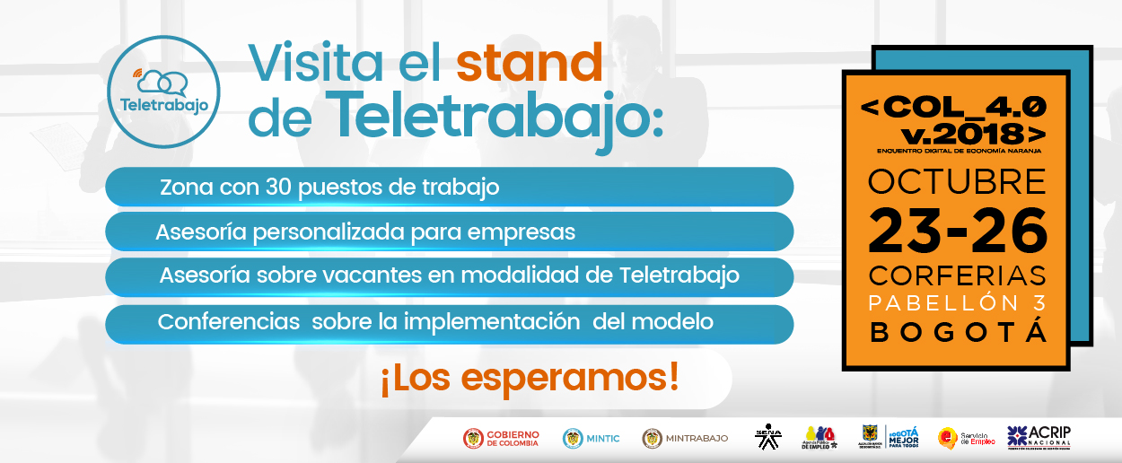 Aprenda sobre Teletrabajo en Colombia 4.0